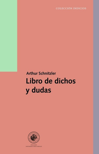 Libro De Dichos Y Dudas (nuevo) - Arthur Schnitzler