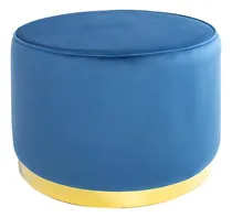 Comprar Taburete Puff Sillón Moderno Portofino Terciopelo Col Varios Color Azul