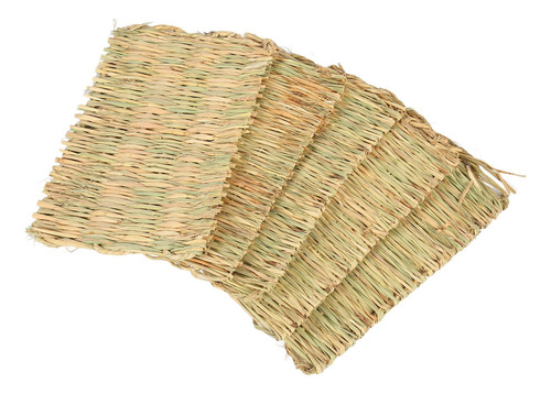 Alfombrilla De Cama Tejida Con Césped, 5 Unidades, Diseño De