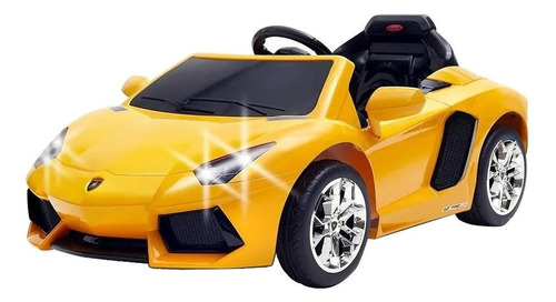Carro a batería para niños Feber Lamborghini Aventador Drive  color amarillo 