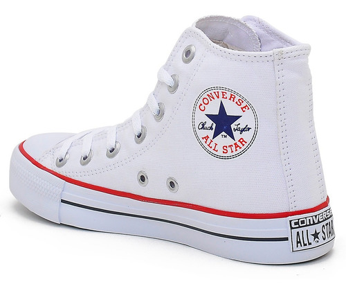 All Star Cano Medio Branco - Calçados, Roupas e Bolsas com o Melhores Preços no Mercado Livre Brasil