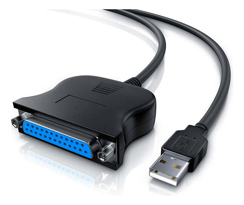 Cable Adaptador Usb A Puerto Paralelo Impresora Db25 Hembra