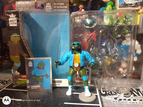 Figura Articulada Leonardo Street Windbreaker-tmnt-bst Axn (Usado)