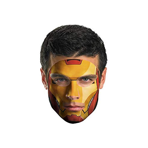 Disfraz Iron Man 2 Con Tatuaje Facial.