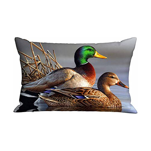 Funda De Almohada Patos Agua, Funda De Cojín Sofá, Ca...