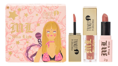 Set Labial Barra + Liquido Tour Rbd Tre - g a $1431