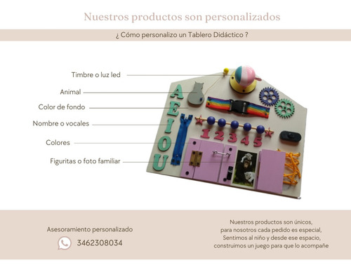 Tablero Sensorial Mural Ser Selva Panel Didáctico Montessori