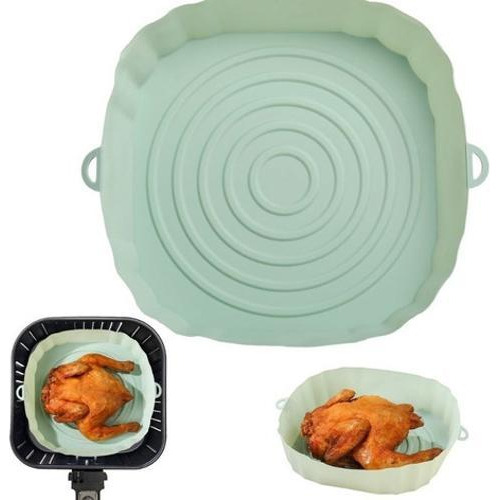 Bandeja Cesto Protetor Forma Silicone Para Air Fryer Forno