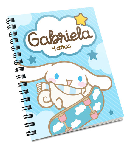 10 Pzs. Invitación O Recuerdo Libreta 1/4 Personalizada Celeste