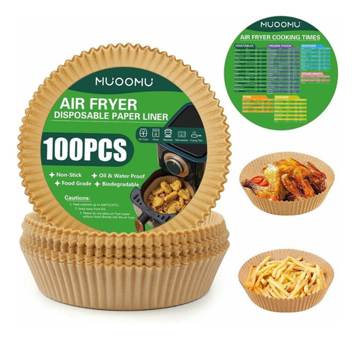100x Air Frayer Pink Disposable Shape For Air Fryer