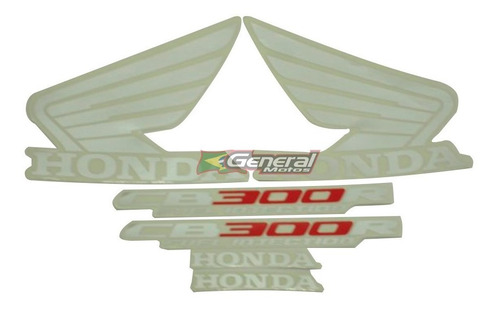 Kit Adesivo Jogo Faixas Moto Honda Cb 300r 2009/10 Preta