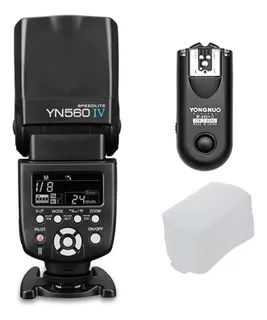 Flash Yongnuo 560 Iv + Radio Rf-603ii + Difusor Nuevo