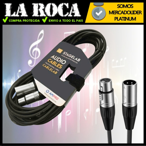 Imagen 4 de 10 de Cable Canon Canon 7.5 Metros Xlr Microfono Dmx Sonido Audio