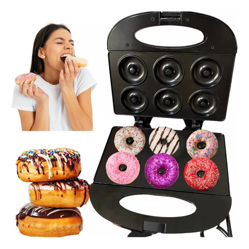 Máquina Donuts Rosquinhas Deliciosas 6un Confeitaria 750w 