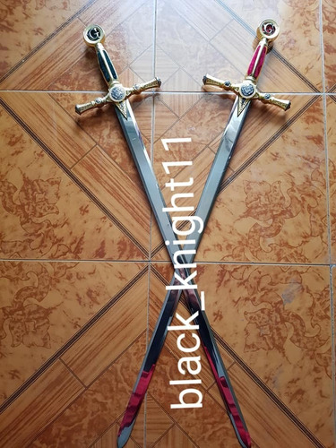 Espada Masonica De Maestro Varios Colores Con Base De Madera