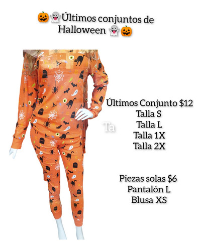 Pijamas  Dama Halloween Importadas Eeuu 