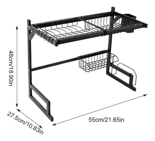 Escurridor De Platos Sobre Fregadero Soporte Organizador De
