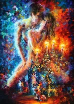 Comprar Cuadros Eróticos Y Pasionales Modernos - Afremov 70 X 50