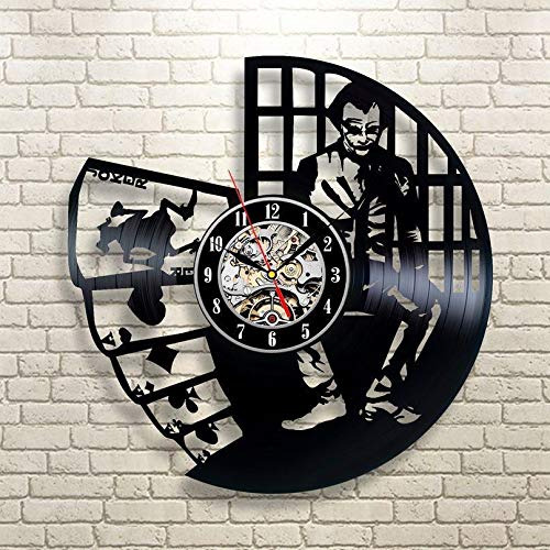 Kovides Heath Ledger Clock Joker Lp Reloj De Pared Dc Comics