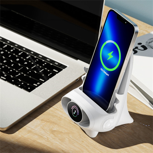 Cargador Inalámbrico De 15 W, Mini Silla Portátil, Cargador