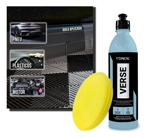 Protetor De Plasticos Verse 500ml Vonixx + Aplicador Espuma