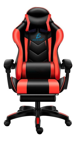 Silla Gamer Gaming Diseño Racing Video Juegos Oficina Color Rojo Material del tapizado Cuero sintético