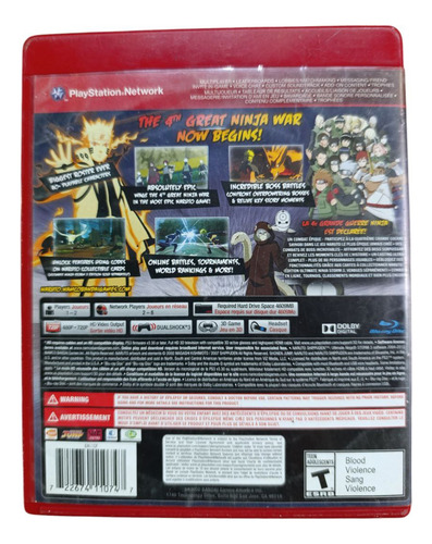 Naruto Shippuden: Ultimate Ninja Storm 3 Ps3 FĂsico (Usado)