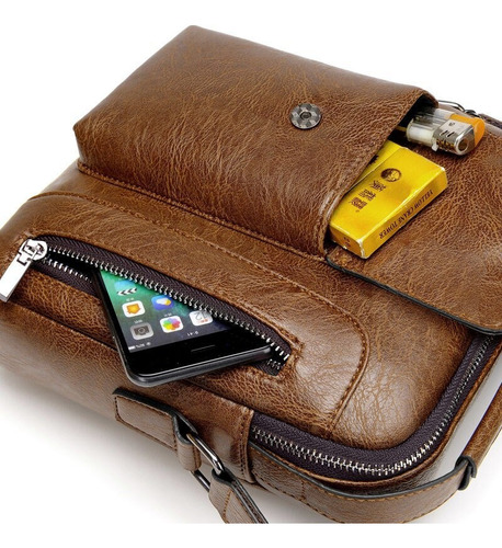 Maletín De Hombre Retro Venas Bolso Bandolera Bandolera