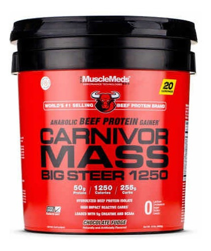 Proteina Musclemeds Carnivor Mass Big Steer 15 Lbs