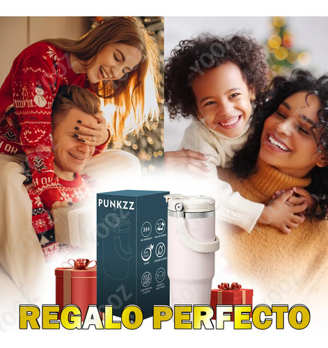 Vaso Térmico Acero Inoxidable 30oz Con Pajita Frío/calor