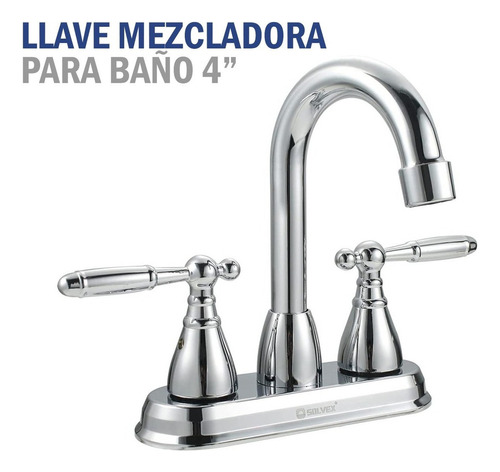 Llave Mezcladora Fregadero Grifo Cocina Acero Inoxidable 8' Plateado