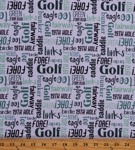 D669.50 Algodon Golf Palabra Famosa Frase Golfing Gris