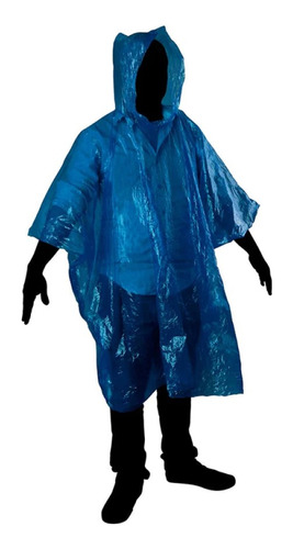 Poncho Impermeable Azul P/ Emergencias Unitalla Foy