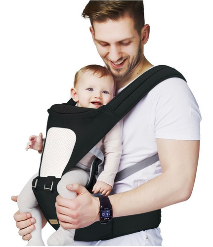 Canguru Ergonômico 5way Maxi Baby Hipseat (15kg) - Preto