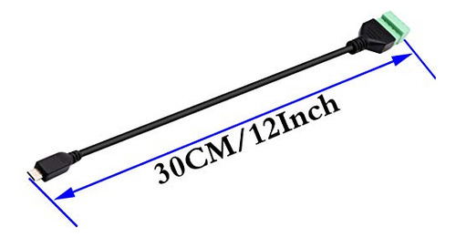 Cable De Conexión Micro Usb Zdycgtime, Conector De Bloque De
