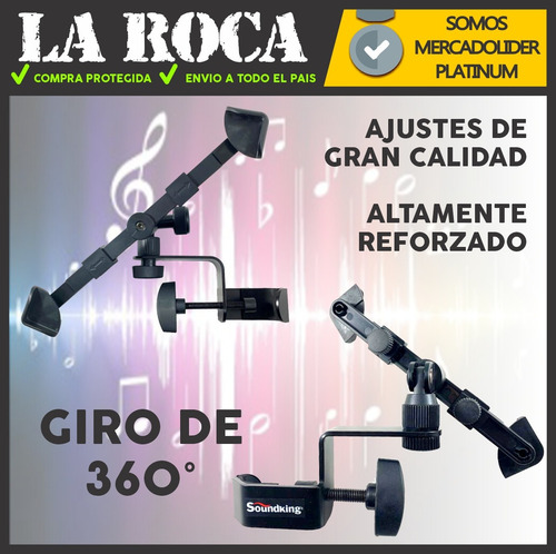 Imagen 4 de 10 de Soporte De iPad Tablet Para Pie Microfono Sip109