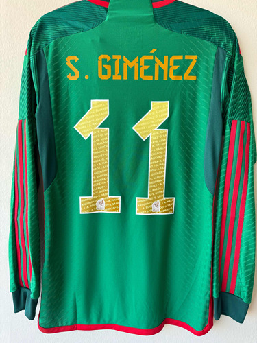 Santiago Gimenez #11 - Hombres Small - Jersey Seleccion Mex