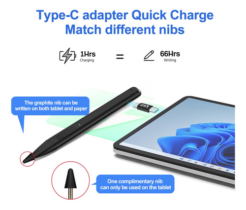 Caneta Stylus Jvkzaen Slim 2 Para Microsoft Surface Com 4096