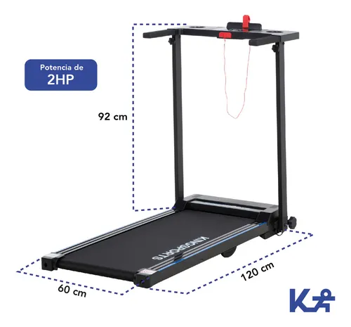 Caminadora Eléctrica Plegable Cinta Kingsports 2hp 12 km/h