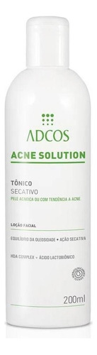 Tonico Secativo Pele Acneica 200ml Adcos Momento de aplicação Dia/Noite Tipo de pele Acneicas
