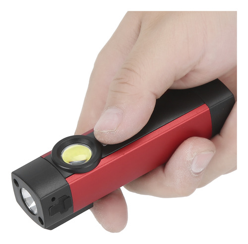 Linterna Portátil Cob Púrpura Led Mini Antorcha Magnética