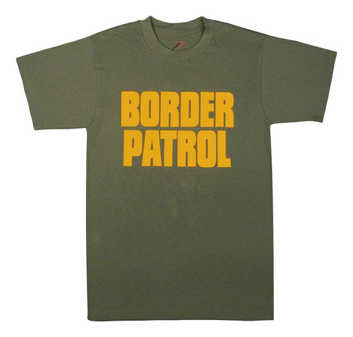 Camiseta Manga Corta Verde Oliva Border Patrol