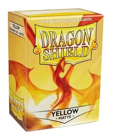 Folios Dragon Shield Standard- Matte Yellow (100 Ct.)