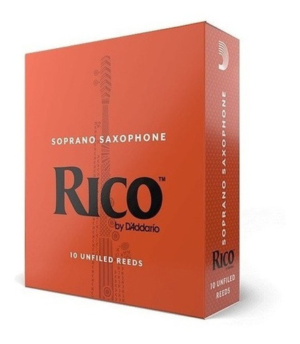 Caña Para Saxo Soprano Rico D'addario X Unidad Número 2.5