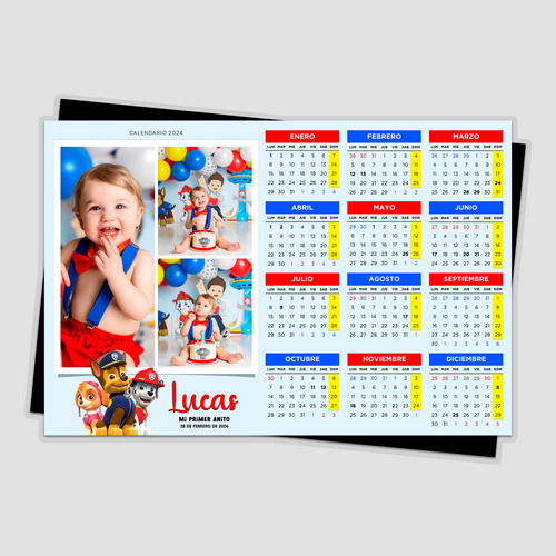 Foto Iman Calendario 10x15 Souvenir Personalizado Pack X5