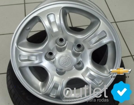 Imagem 6 de 7 de 5 Calotas Centro Miolo Tampa De Roda S10 Blazer 97 02 Prata