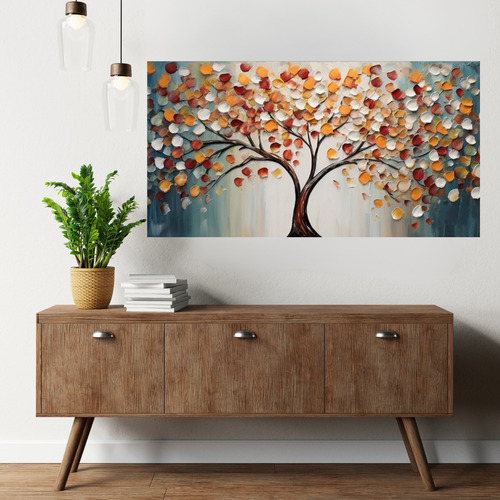 Cuadro Decorativo Arbol Flores Flores Y Arbol 7