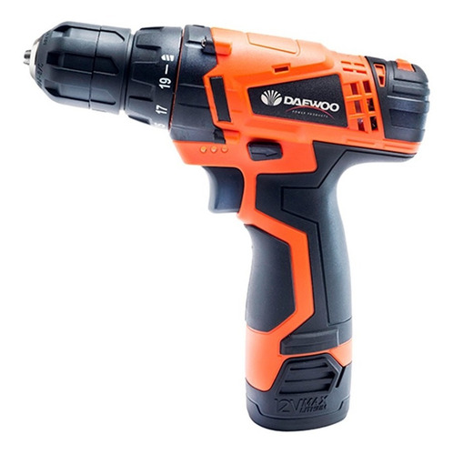 Taladro inalámbrico de 10mm Daewoo DACD1210CK 12V+ accesorios con bolso 220V