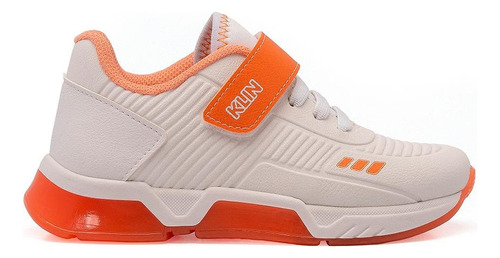 Tenis Klin Light 604034000 Para Niños-blanco/naranja