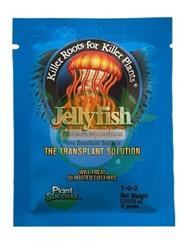 Imagen 1 de 1 de Jelly Fish Mycorrizhae Premiun 10 Gr Solucion De Trasplante